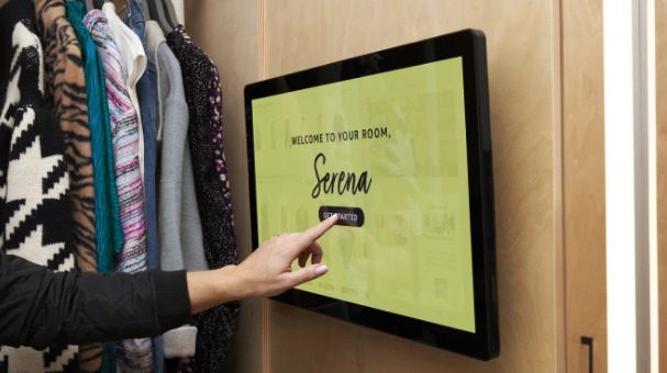 Amazon Style fitting room touchscreen