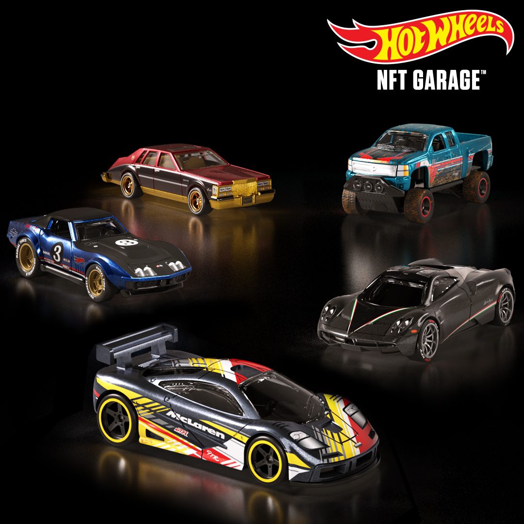 Mattel Hot Wheels series 4 NFT Garage die-cast cars