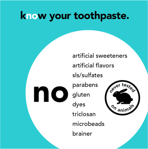 Hello toothpaste 'No' list