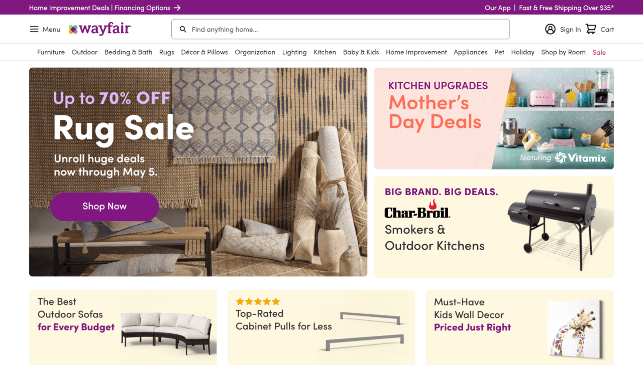 Wayfair Launches InStore Immersive Virtual Room Creation Technology