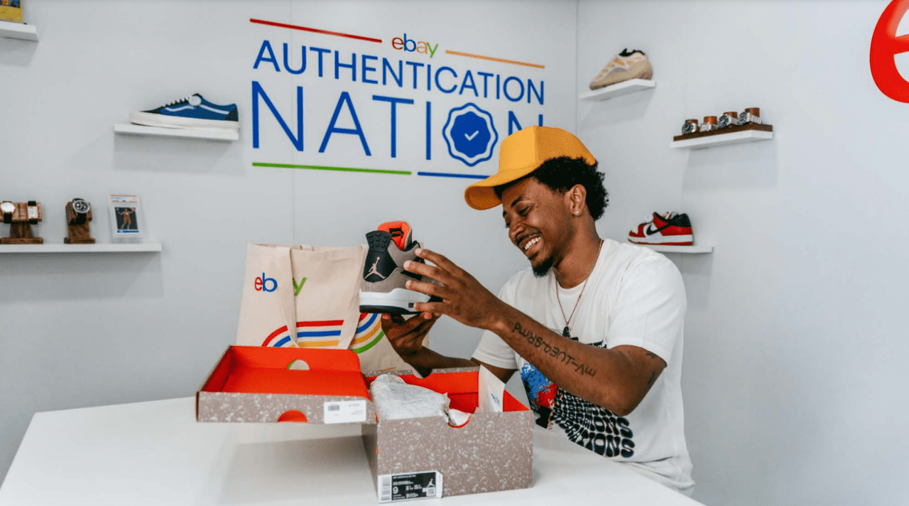 Ebay sneaker authentication event.