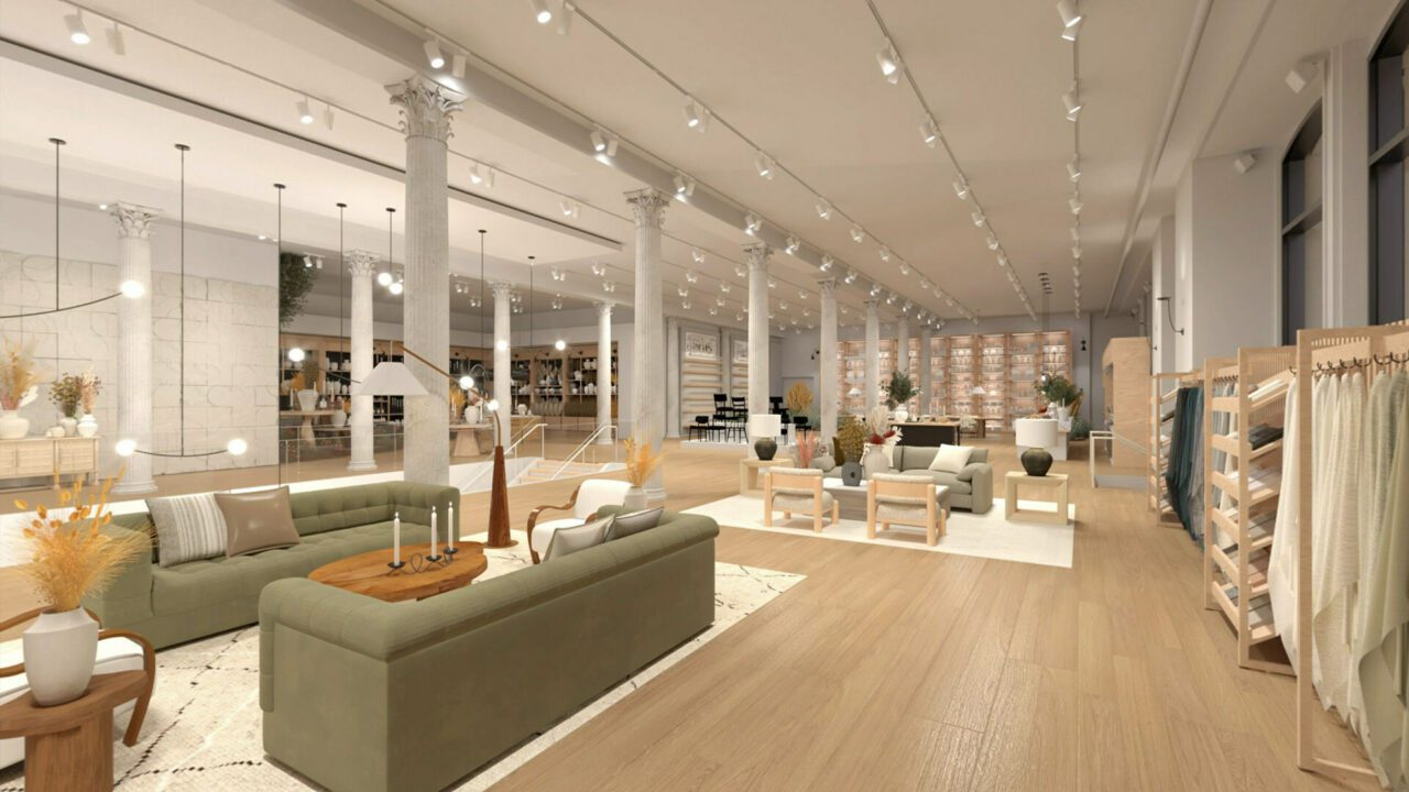 Inside the Crate & Barrel virtual store