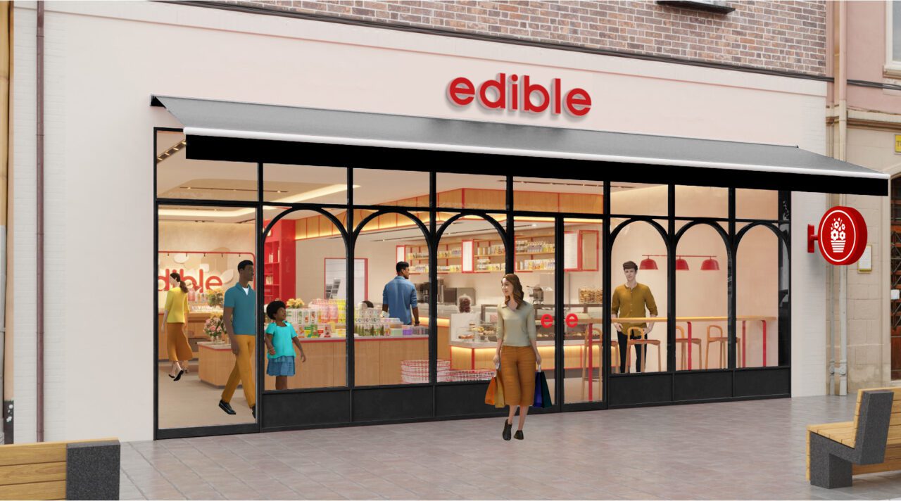 Mockup of new Edible store concept.