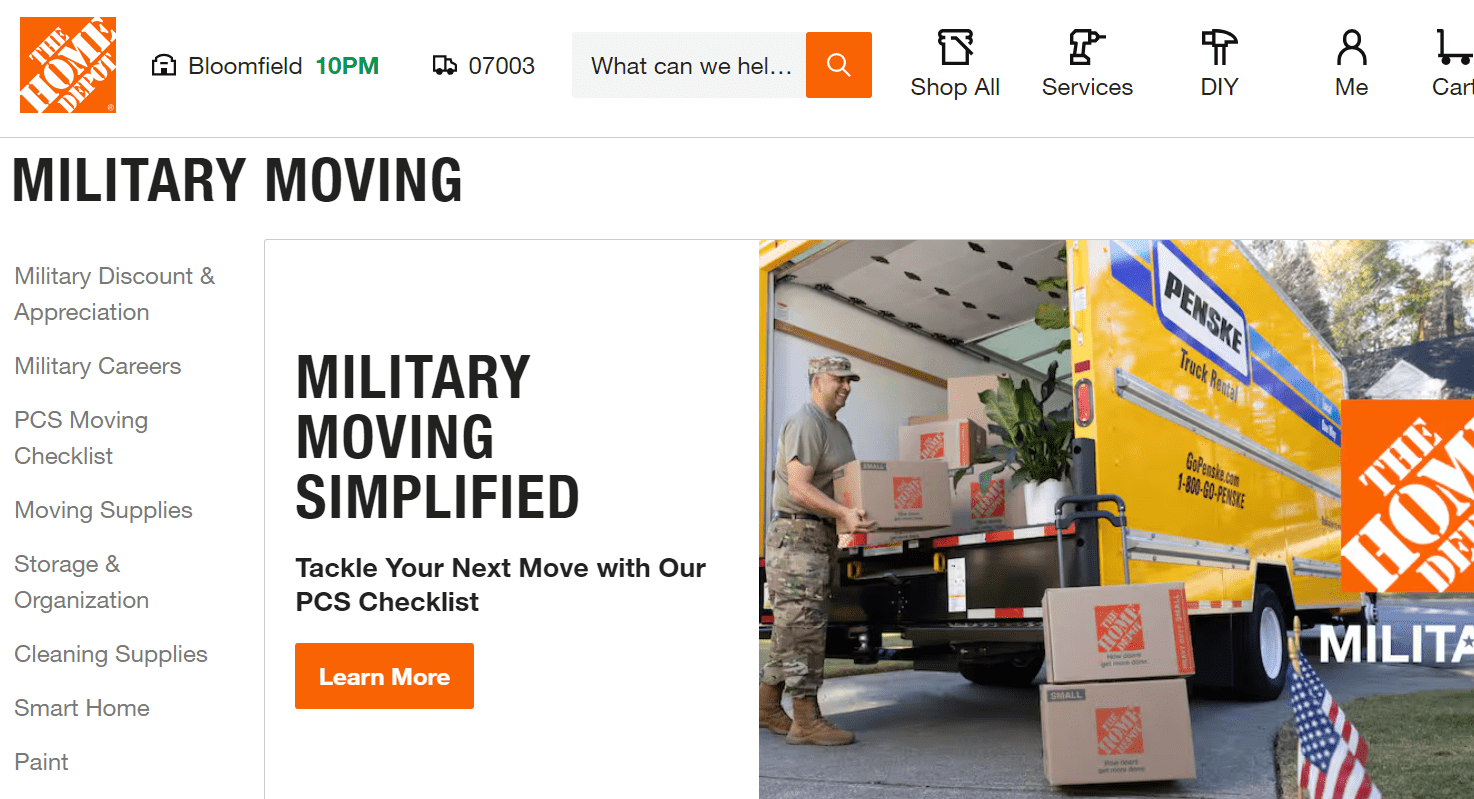 Home Depot Launches ‘Moving Hub’ to Support Military Relocations