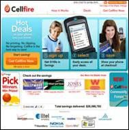 Screencap of the Cellfire website