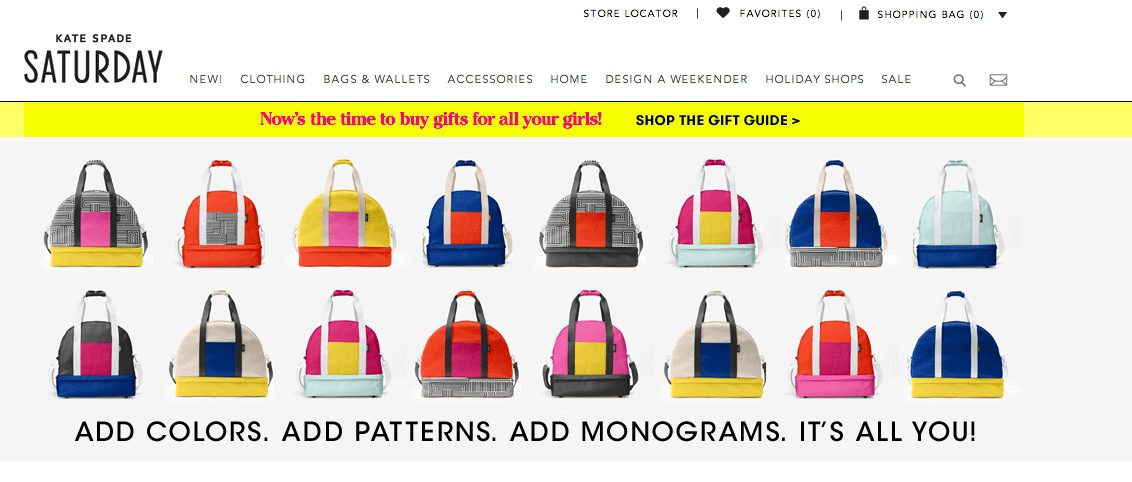 Kate Spade Saturday Lets Shoppers Get Creative With Product Customization -  Retail TouchPoints