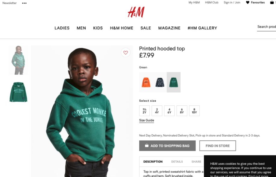 H&M Hoodie Debacle Made Worse By Brand's Slow Response - Retail TouchPoints