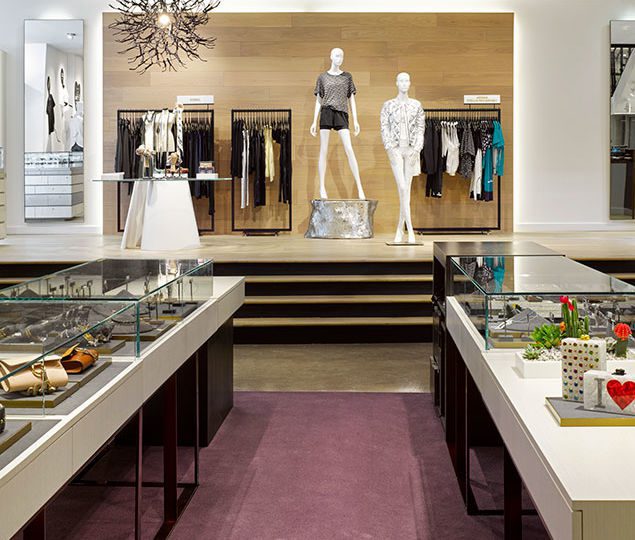 The Collective is a “total lifestyle shop” featuring 53 designer brands, jewelry, handbags and a Tom Ford makeup bar, celebrated alongside multiple boutique tenants within the historical mid-century red brick building.