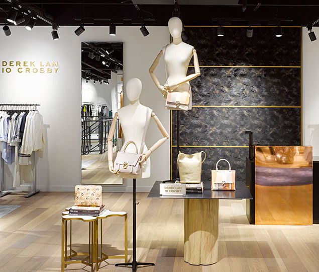 Shoppers are transported to a localized world where architectural details are transformed within a contemporary framework featuring rustic attitude with open ceilings and heavily brushed stained concrete floors. The design inspiration came from the idea of “The Collector’s House,” where beauty and elegance come together to blur the border between design, art, fashion and lifestyle.