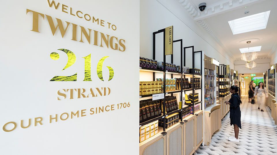 Twinings’ historical flagship store has reopened with a fresh new concept by creative agency Dalziel & Pow. The newly refreshed store invites customers to discover the brand’s unique story—focusing not only on its rich heritage but also on innovation, wellness, lifestyle and ethical sourcing. Originally opened by Thomas Twining in 1706, the 216 Strand store is London’s oldest tea shop.