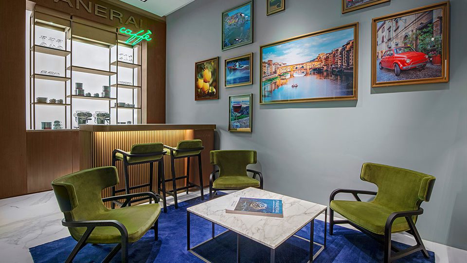 The store also includes an exclusive, lush VIP lounge with a high-end coffee bar for select shoppers that heightens the experience and specialty of the brand.