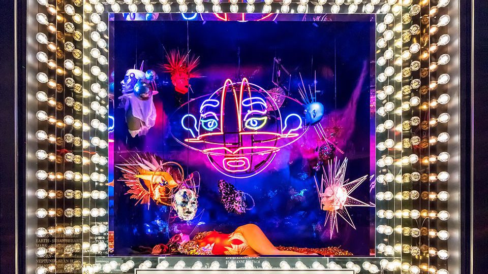 All of the works of art in the Bloomindale’s windows will be auctioned off for the retailer’s holiday charity partner, The Child Mind Institute.