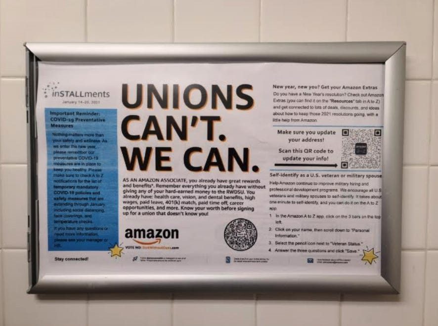 How Amazon’s ‘Trench Warfare’ Against Unions Could Damage its Consumer