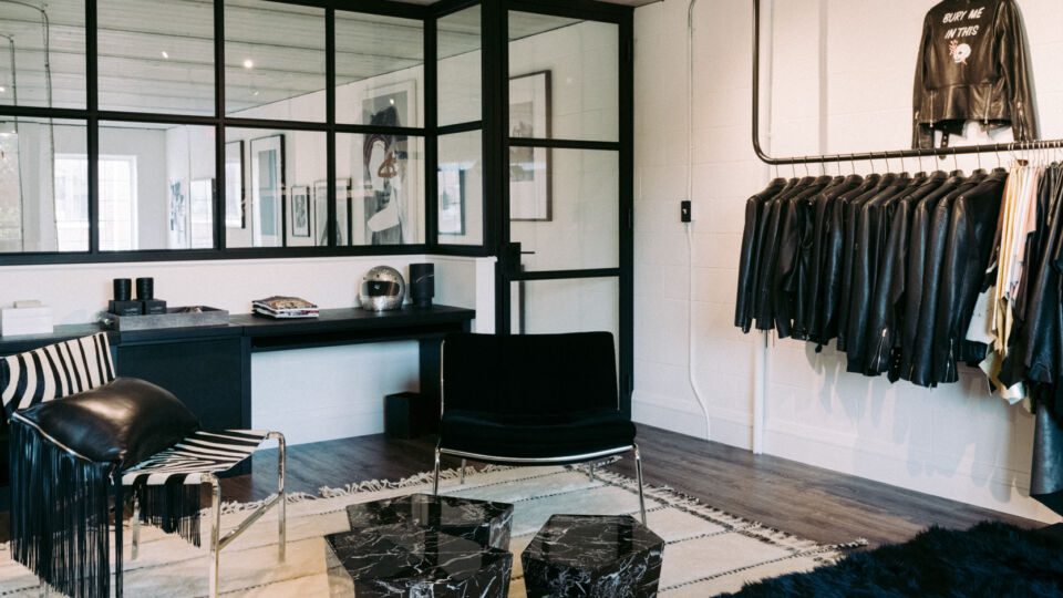 Along with the in-house lifestyle items, Halpern has filled the studio with accessories, artwork and homeware that offer a retail platform to other local small businesses and artisans, including Coup de Tete, SAMD, Hannah Candle, Tahsin The Good, Carmel Floral and Mellah Projects.