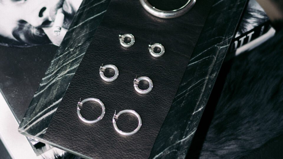 Halpern built out the wearable extension in response to customer queries on how she styles her leather jackets and pants. The extension includes six black silk basic styles; a jewelry line comprising chunky sterling silver bangles, hoops and ear cuffs in collaboration with Mark Lash, a prominent Canadian jewelry designer; and a curated selection of rare, globally sourced first-generation vintage rock band T-shirts from the ’80s and ’90s.