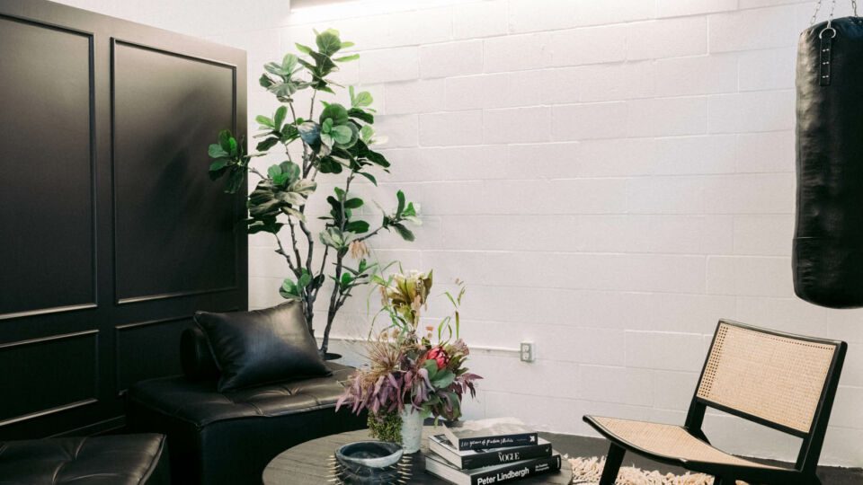 The brand continues to carry its already existing personalized candles and leather bins while adding a new assortment of home accessories, including a croc-embossed punching bag and a fringed lambskin pillowcase, with additional drops expected throughout the year.