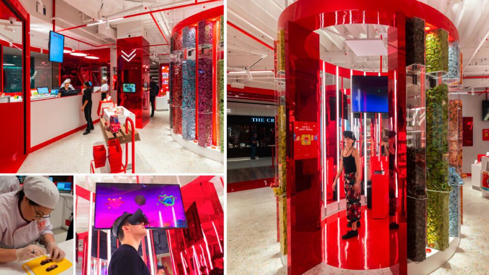 Digital weaves through the entire space, with product gamification, personalization and mixed realities delighting visitors.