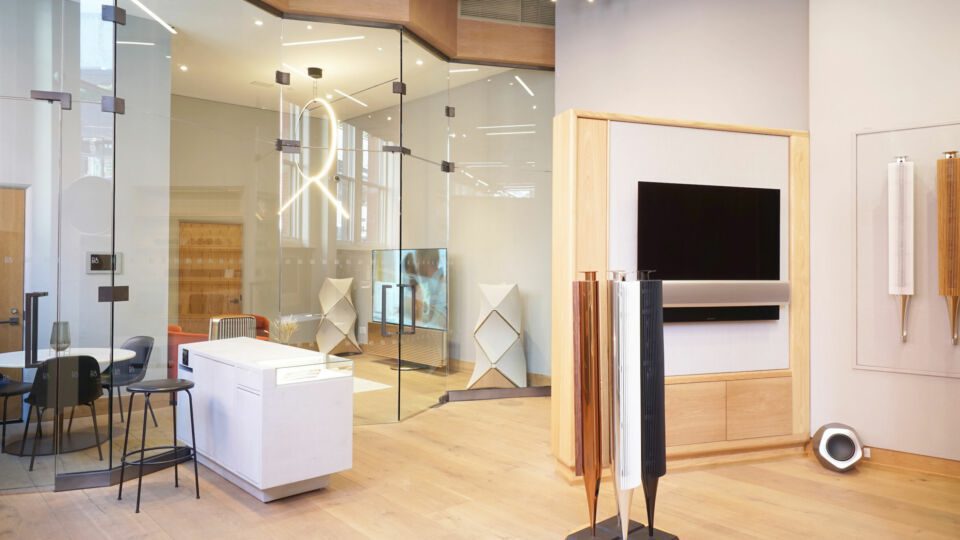 The 3,700-square-foot space includes a ground-level floor dedicated to sales and experience, and a cellar space utilized as the back-of-house.