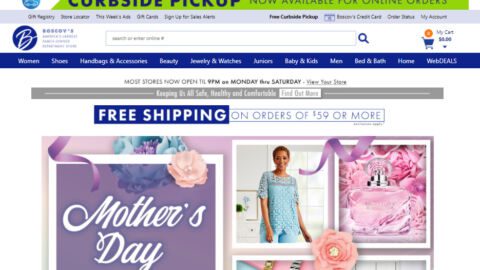 Boscov's Website