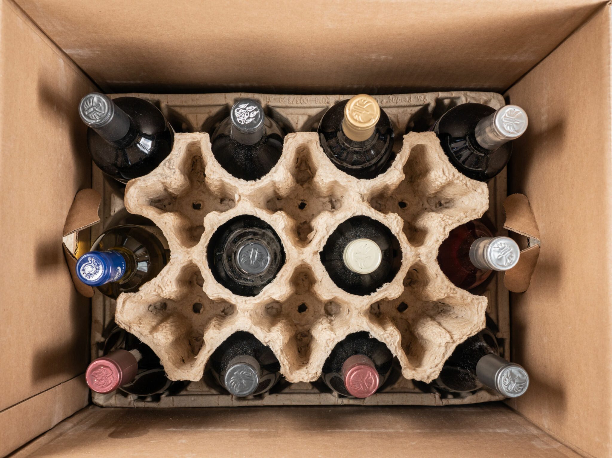 Wine in Shipping Box
