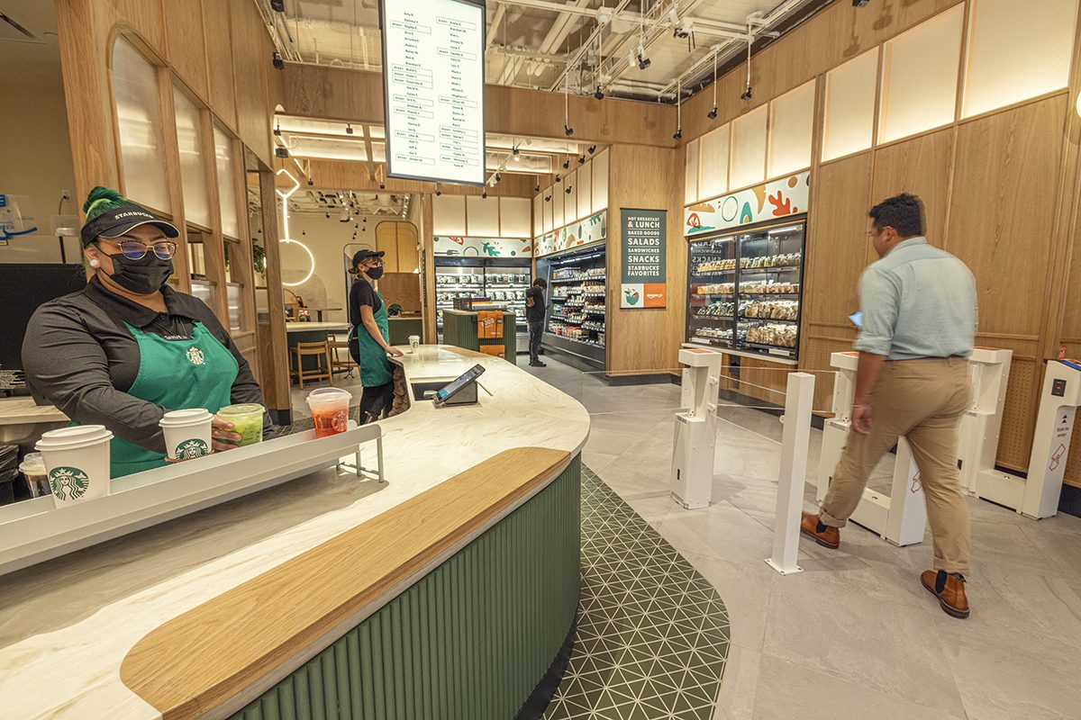 Starbucks Teams with Amazon Go for New Combination Store Concept in NYC, slide 1