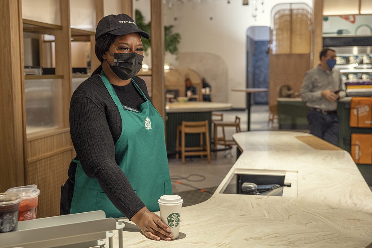 Starbucks Teams with Amazon Go for New Combination Store Concept in NYC, slide 2