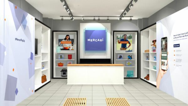 Mercari resale pop-up shop