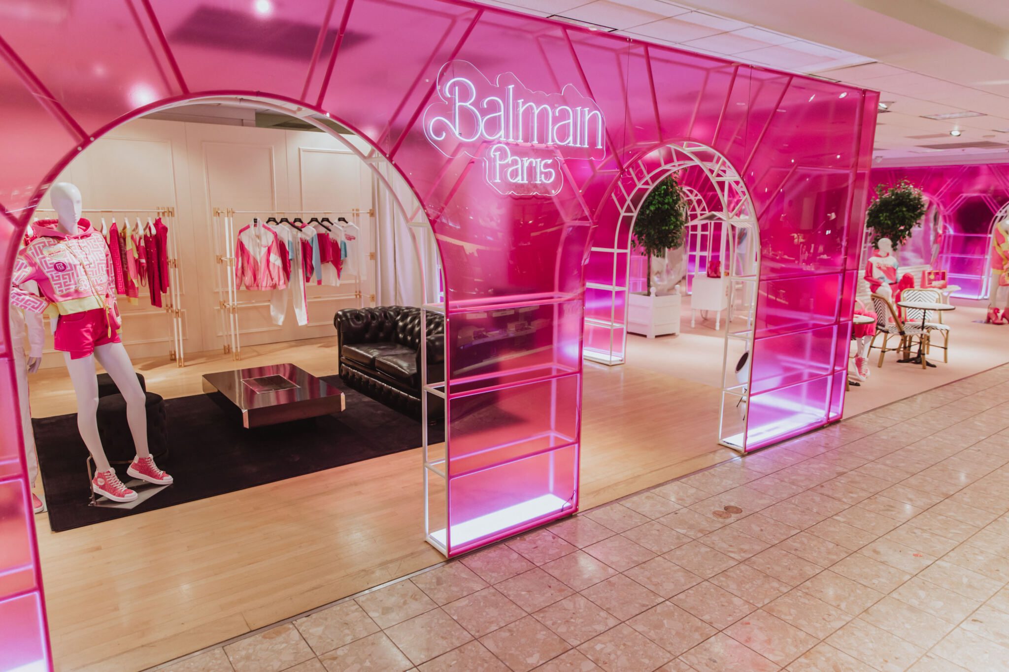 Neiman Marcus Evokes Paris’ Grand Palais for Balmain x Barbie Pop-Up, slide 2