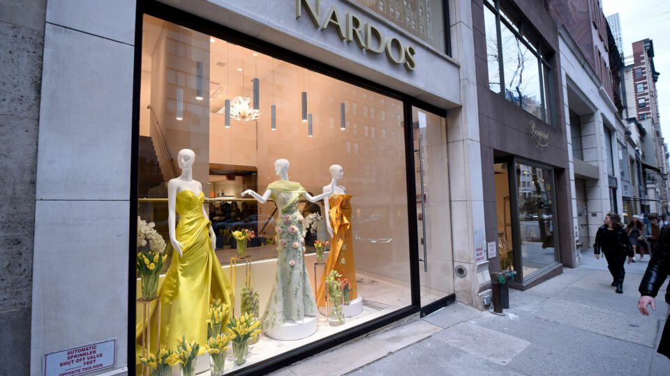 NEW YORK, NEW YORK - FEBRUARY 17: A view of the Nardos Design storefront during Nardos Design's Madison Ave store opening event on February 17, 2022 in New York City. (Photo by Ilya S. Savenok/Getty Images for Nardos Design)