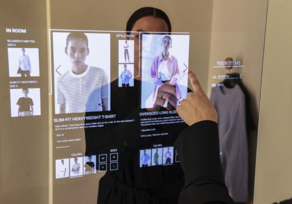 Smart mirrors at H&M's COS stores will enable personalized styling from fitting rooms.