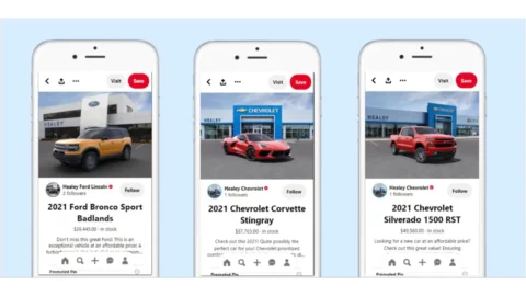 Pinterest teamed up with Healey Brothers Auto to sell cars on the social media platform