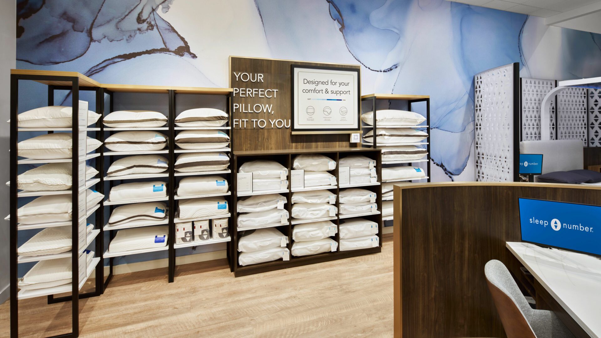 Sleep Number Store Redesign_Pillow Selection