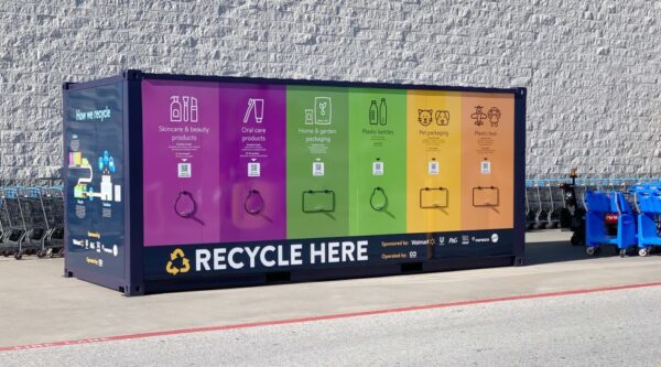 A Walmart recycling hub operated by TerraCycle.