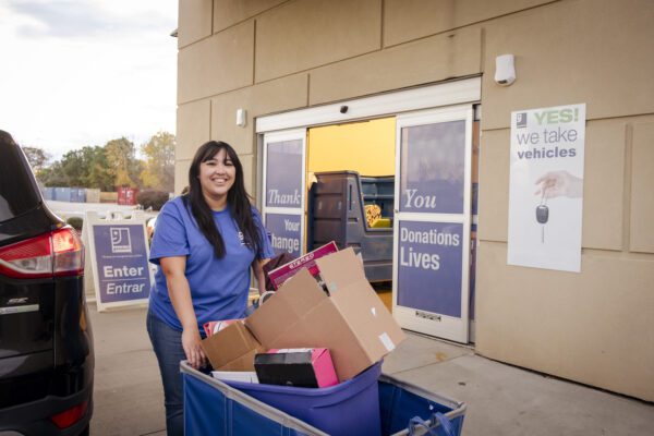 A Goodwill donation center.