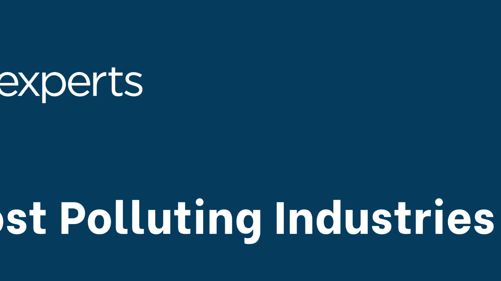 Food Retail, Fashion Rank Among Top 7 Polluting Industries Retail TouchPoints