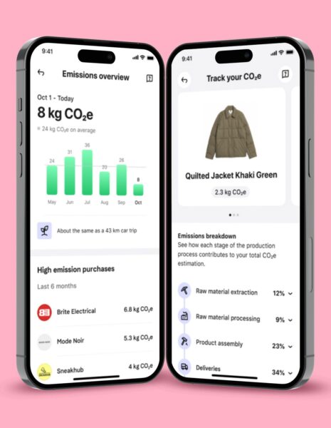 Klarna CO2 tracker