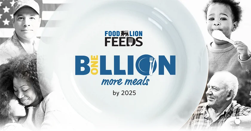 Food Lion's holiday charity initiative resulted in a donation of 5.4 million meals.