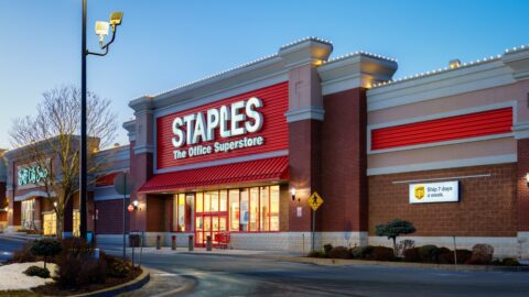 Staples is testing out a program to accept Amazon returns.