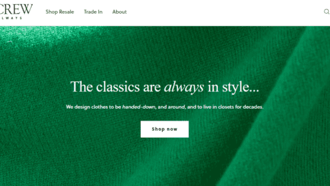 J.Crew launches resale program with ThredUP.