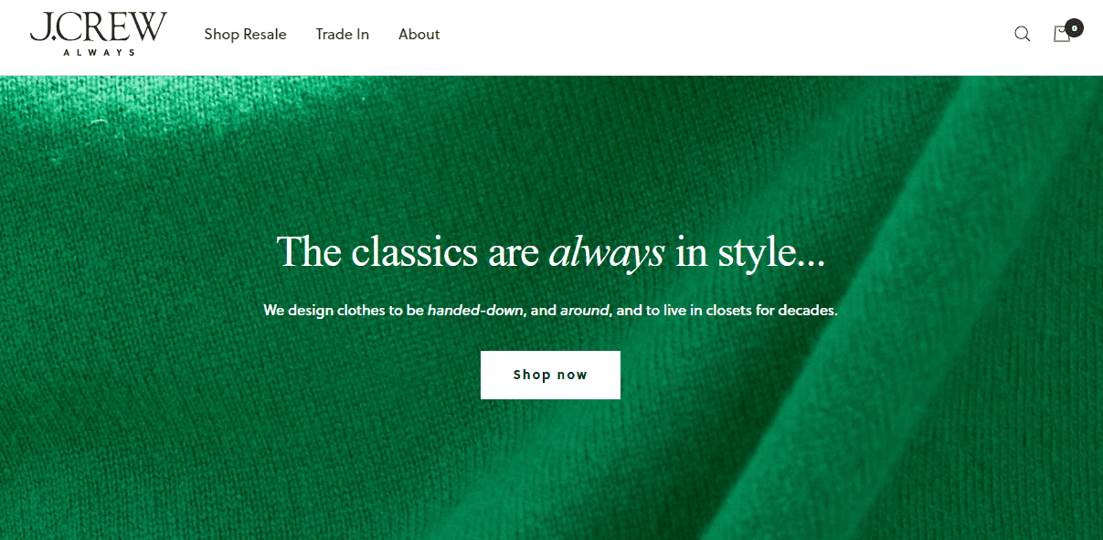 J.Crew launches resale program with ThredUP.