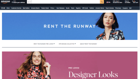 Rent the Runway is now selling on Amazon.