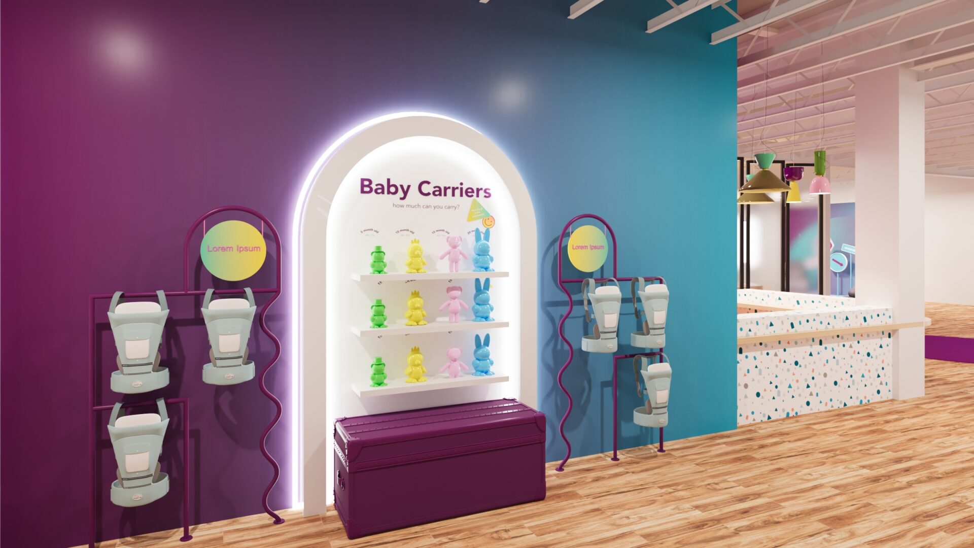 Rendering of LA Babylist Showroom