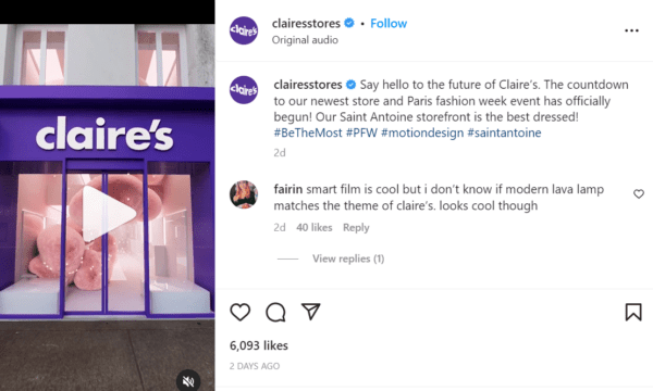 Claire's Opens Its Eighth Paris Store - Shop! Association