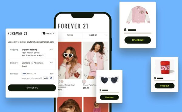 Forever 21 one-click checkout with Bolt.