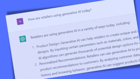 How retailers are using generative AI.