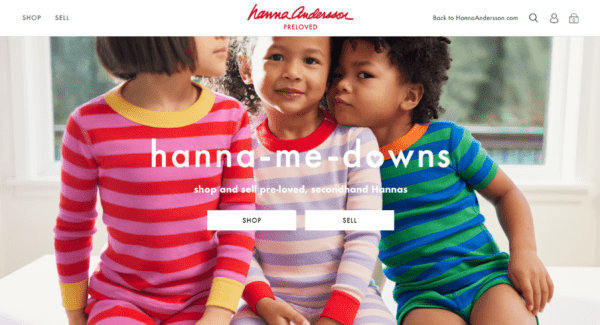 Hanna Andersson Hanna-Me-Downs resale program.