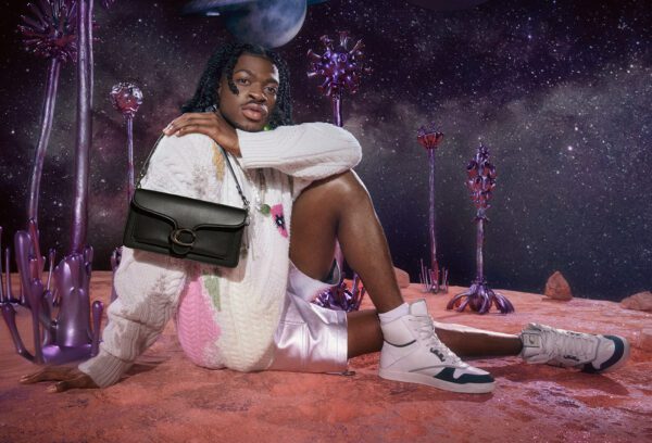 Lil Nas X in Coach's recent "In My Tabby" campaign. (Source: Coach)