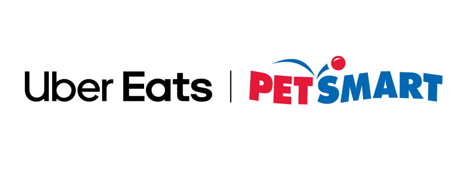 Uber Eats and PetSmart logos