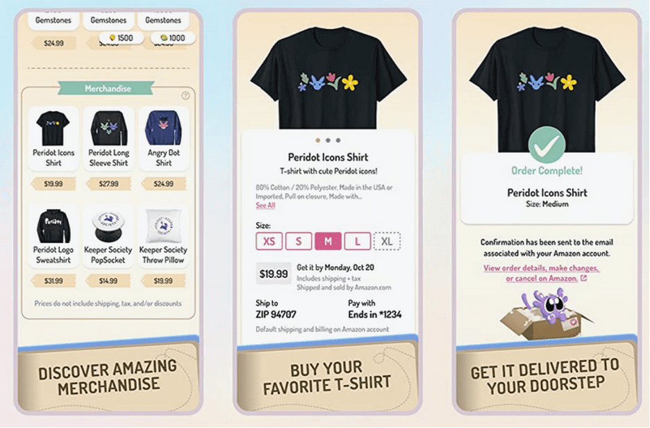 Amazon Anywhere allows game and app developers to incorporate Amazon shopping directly into their app.