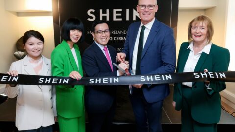 Shein opens its new headquarters in Dublin.